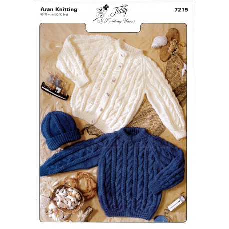 Aran Knitting Pattern 7215 10 Per Pack